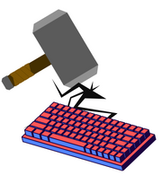 hammer and a keyboard 